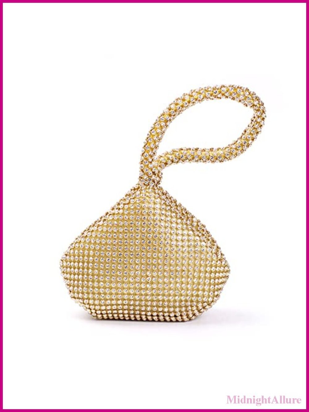 Rhinestone Triangle Evening Bag Clutch Wristlet for Party Prom Wedding